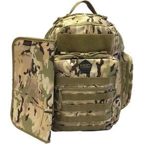 بساط تغيير الحفاضات من اتش اس دي، سهل التنظيف، ظهر بوليستر مقاوم للماء 600D، نمط عسكري (بني كويوت) in Kuwait