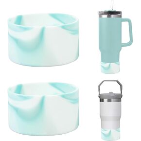 MLKSI 2Pcs Silicone Boot for Stanley Cup Accessories, Protector Silicone Water Bottle Bottom Sleeve for Stanley 40 oz 30 oz Tumbler Simple Modern Tumbler in Kuwait