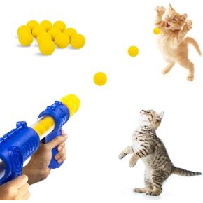 ألعاب القطط التفاعلية من ميولمارت للقطط الداخلية مع قاذفات تفاعلية ألعاب كيتي ألعاب القطط للقطط الداخلية لعبة كرة القطط ذاتية اللعب كرات بوم بوم كرات نفخة ألعاب إثراء القطط 12 كرة in Kuwait
