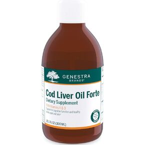 Genestra Brands Cod Liver Oil Forte | Vitamin + Essential Fatty Acid Supplement | 10.1 fl. oz. in Saudi Arabia