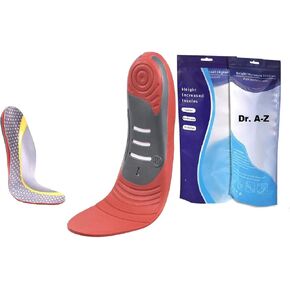 Dr A-Z Orthotic Shoe Inserts Height Increase Arch Support, Insole Orthotics for Women, Men, Arch Support Shoe Insert to Relieve Feet Fatigue, Plantar Fasciitis, Heel Pain, CF 440 Insoles, S, M, L in Saudi Arabia