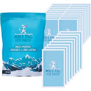 اكياس ثلج جل من ارتتيك - ثلج جاف لشحن الاطعمة المجمدة والاصابات وصناديق الغداء - اكياس ثلج متعددة الاغراض وقابلة لاعادة الاستخدام وتدوم طويلا - عبوات باردة للمبردات والحفاظ على الطعام طازجا - اكياس in Kuwait
