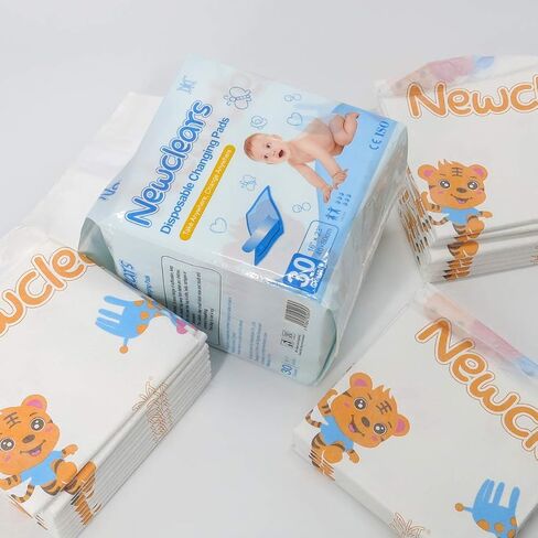 حفاضات نيوكليرز الداخلية القابلة للاستعمال مرة واحدة لتغيير حفاضات سلس البول المسامية، 30 قطعة/العبوة (40.64 سم × 58.42 سم - عبوتان (60 قطعة) in Kuwait