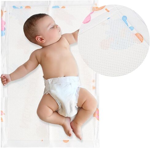 حفاضات نيوكليرز الداخلية القابلة للاستعمال مرة واحدة لتغيير حفاضات سلس البول المسامية، 30 قطعة/العبوة (40.64 سم × 58.42 سم - عبوتان (60 قطعة) in Kuwait