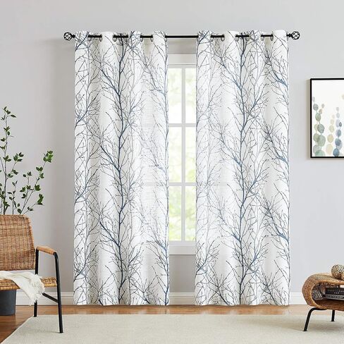 QITERI Curtain Rod 38"-72" for windows 2 Pack with Twisting Cage Finials, 3/4" Adjustable Single Window Rod 38"-72",Black Drapery Rod of Window Treatment,2 Pack in Kuwait