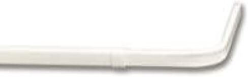 قضيب ستارة بقفل Graber، عرض قابل للتعديل من 84 إلى 120 بوصة، عرض 3 1/2 بوصة، أبيض in Kuwait