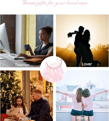 Handmade Blue Dream Catchers for Bedroom Adult, Circular Net for Wall Hanging Decor, Bedroom Decor for Boys Girls Teen Ornament Art Craft (Blue) (Pink) in Kuwait