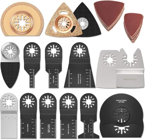 مجموعة من 66 شفرات منشار متأرجحة من HOTBEST، تناسب Fein Multimaster، وكابل Porter Rockwell، وBlack & Decker، وBosch Craftsman والمزيد in Kuwait