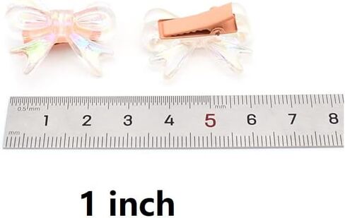 20 قطعة من مشابك شعر الاطفال، فيونكات شعر للفتيات الصغيرات، مشابك شعر للاطفال الصغار للشعر الناعم، دبابيس شعر مبطنة بالكامل، مشابك شعر صغيرة 1 انش، مشابك تمساح للبنات الرضع هدايا in Kuwait