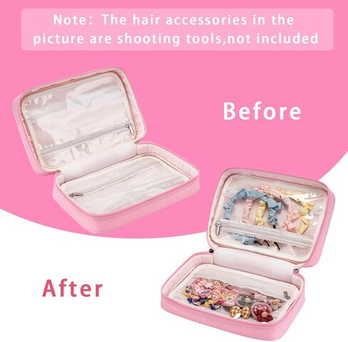 Baby Girls Hair Accessory Organizer, Baby Headband Organizer with Multi-Compartment for Baby Girls Hair Bows, Clips, Headbands-Aqua in Kuwait