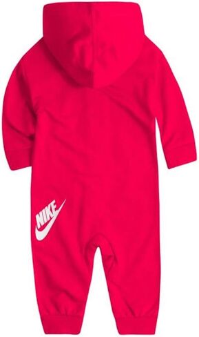 Nike Baby Boys French Terry Hooded Coverall (3 Months, Rush Pink) in Saudi Arabia