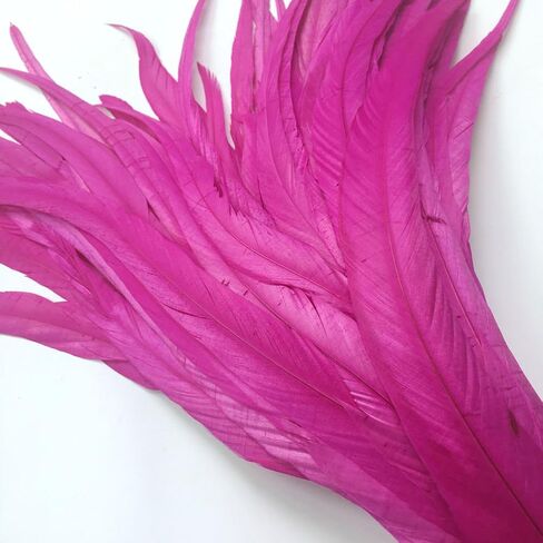 Shekyeon 12-14inch Rooster Tail Feather Used Hats Costume Decoration Pack of 50 in Saudi Arabia