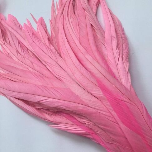 Shekyeon 12-14inch Rooster Tail Feather Used Hats Costume Decoration Pack of 50 in Saudi Arabia
