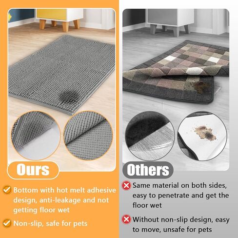 MEWTOGO 24'' x 16'' Washable Guinea Pig Fleece Cage Liners, 2 Pcs Reusable & Non-Slip Guinea Pig Pee Pads, Soft Small Pet Bedding Mats for Rabbits Hamsters Ferrets Other Pets in Saudi Arabia