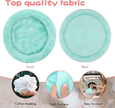 BWOGUE Hamster Bed,Round Velvet Warm Sleep Mat Pad for Hamster/Hedgehog/Squirrel/Guinea Pig/Rats and Other Small Animals in Saudi Arabia