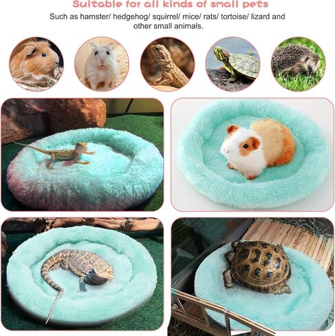 BWOGUE Hamster Bed,Round Velvet Warm Sleep Mat Pad for Hamster/Hedgehog/Squirrel/Guinea Pig/Rats and Other Small Animals in Saudi Arabia