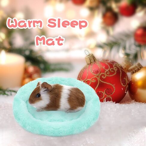 BWOGUE Hamster Bed,Round Velvet Warm Sleep Mat Pad for Hamster/Hedgehog/Squirrel/Guinea Pig/Rats and Other Small Animals in Saudi Arabia