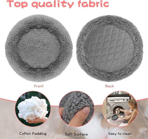 BWOGUE Hamster Bed,Round Velvet Warm Sleep Mat Pad for Hamster/Hedgehog/Squirrel/Guinea Pig/Rats and Other Small Animals in Saudi Arabia