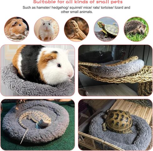 BWOGUE Hamster Bed,Round Velvet Warm Sleep Mat Pad for Hamster/Hedgehog/Squirrel/Guinea Pig/Rats and Other Small Animals in Saudi Arabia