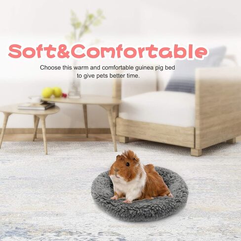 BWOGUE Hamster Bed,Round Velvet Warm Sleep Mat Pad for Hamster/Hedgehog/Squirrel/Guinea Pig/Rats and Other Small Animals in Saudi Arabia