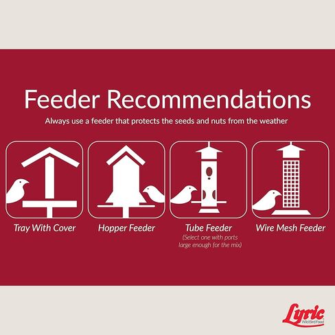 Lyric Fruit and Nut Wild Bird Seed - High Energy Wild Bird Food Mix - Attracts Woodpeckers, Chickadees & Other Songbirds - 5 lb bag in Kuwait