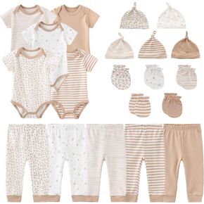 ZAV Baby Boy Girl Bodysuits Sets 20-pack Cotton Cartoon New born Clothes Soft Infant Outfits Baby Shower Gifts