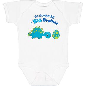 inktastic Happy Dinosaur Future Big Brother Baby Bodysuit in Kuwait