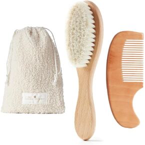 مجموعة فرش شعر الأطفال من مايزي - مجموعة فرش ناعمة للأطفال حديثي الولادة، مجموعة مشط وفرشاة للأطفال للفتيات والفتيان، فرشاة شعر للأطفال الصغار ومشط للأطفال الصغار - مجموعة هدايا للأطفال in Kuwait