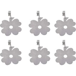 Molaxhome Weighted Clips for Outdoor Curtains Waterproof Heavy Stainless Steel Clip Pack of 6 - Great for Buffet Table, Parties, Holiday Dinner (Butterfly) in Kuwait