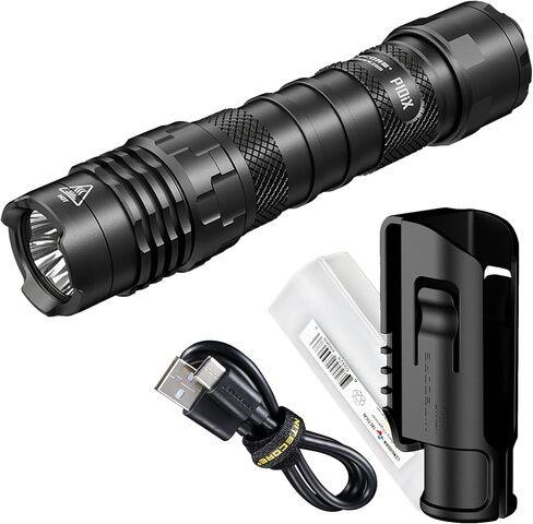 مصباح يدوي تكتيكي Nitecore P10iX، 4000 لومن LED USB-C قابل لإعادة الشحن ومدمج للغاية مع منظم LumenTac in Saudi Arabia