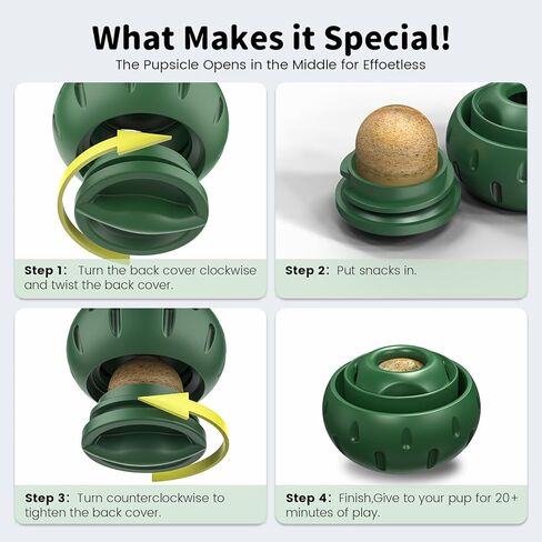 لعبة مضغ وصينية مكافآت للكلاب من Suzorede، لعبة مكافآت قابلة للملء تدوم طويلاً لإبقاء الجرو الخاص بك مشتتًا، قابلة للاستخدام، سهلة التنظيف، آمنة للكلاب - للكلاب الكبيرة بوزن 25 رطلاً وما فوق in Kuwait