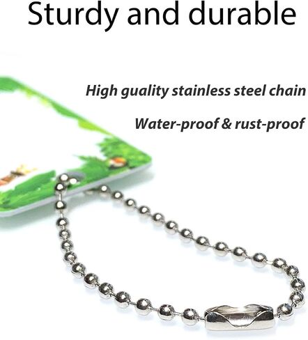 Child ID Bag Tags, Write-On Kids Name Tags for Backpack, Lunchbox & Diaper Bag, Great for Preschool & Daycare, Pack of 6 (Blue Ocean) | Write-on hard-plastic surface, water-resistant, cartoon artwork and bead-chain attachment for daycare and travel. in Saudi Arabia