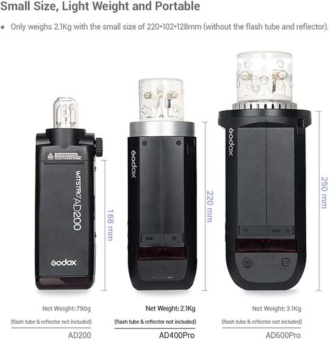 Godox AD400 Pro AD400Pro Outdoor Flash and Godox XProII-N Flash Trigge for Nikon Camera,400ws Strong Power,2.6V/2600mAh Lithium Battery,0.01~1s Recycle Time,380 Full Power Pops,30W LED Modeling Lamp in Saudi Arabia