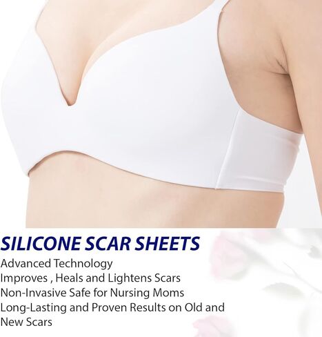 أوراق ندبات السيليكون الطبية لعلاج ندبات الثدي، 4 عبوات من شرائط الهالة الناعمة و4 عبوات من أوراق التثبيت، احتياجات تكبير الثدي بعد الجراحة وتصغير الثدي بعد الجراحة in Kuwait