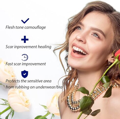 أوراق ندبات السيليكون الطبية لعلاج ندبات الثدي، 4 عبوات من شرائط الهالة الناعمة و4 عبوات من أوراق التثبيت، احتياجات تكبير الثدي بعد الجراحة وتصغير الثدي بعد الجراحة in Kuwait