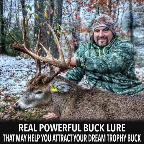 مختبر الصيد في الهواء الطلق، رائحة شبق الظبية الكاملة المحتملة لصيد الغزلان - جاذبة دو بول باك للغزلان ذو الذيل الأبيض - رائحة غزال بول البول للخدوش الوهمية، والسحب، والقطرات in Kuwait