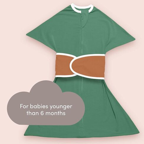 SleepingBaby Zipadee-Zip Snuggle Strap - Wearable Blanket Accessory for Transition Swaddle - Adjustable Baby Sleep Support - One Size, Grey in Saudi Arabia