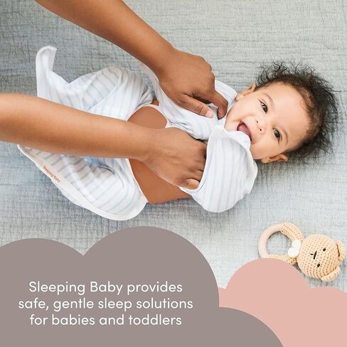 SleepingBaby Zipadee-Zip Snuggle Strap - Wearable Blanket Accessory for Transition Swaddle - Adjustable Baby Sleep Support - One Size, Grey in Saudi Arabia