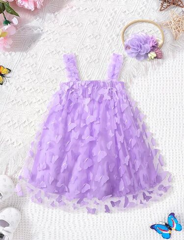 فستان توتو للفتيات الصغيرات من Qaoerde بدون أكمام وطبقات من التول لحفلات أعياد الميلاد مع عصابة رأس على شكل زهرة in Kuwait