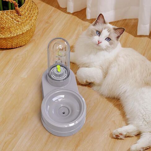 Pet Water Dispenser Station, 580ml/20oz Pet Water Feeder Automatic Water Drinking Fountain Bottle with Filter for Small Dog Puppy Cat Rabbit Small Animal in Kuwait