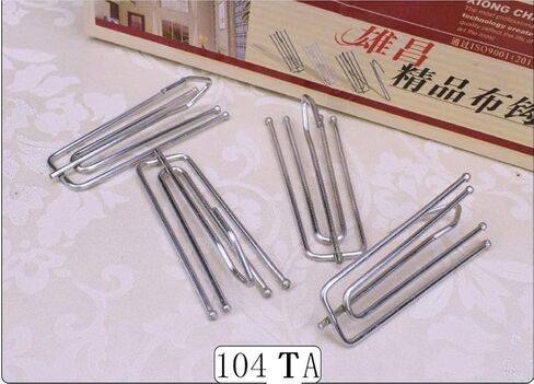 50pcs Curtain Drapery Pleat Hooks 4 Prongs Drapery Hooks Pinch Pleat Clips Hooks in Saudi Arabia