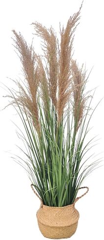 47" (4ft,1pack) Pampas Grass Potted Plants - Artificial Faux Plants Featuring Tall Grass, Fake Grass - Perfect Home Decor for Plant Room Decoration or As Floor Plants. in Saudi Arabia