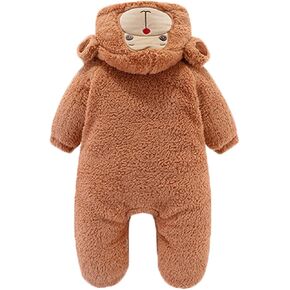 Gaorui Newborn Baby Jumpsuit Outfit Hoody Coat Winter Infant Rompers Toddler Clothing Bodysuit Cartoon in Kuwait
