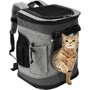 Solaris Adjustable Pet Carrier Backpack for Dogs and Cats, Puppies, Portable Cat Carrier Backpack with Bottle Pocket, Two Mesh Window for Breath in Kuwait