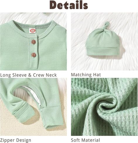 Aalizzwell Newborn Infant Baby Boys Girls Romper in Saudi Arabia