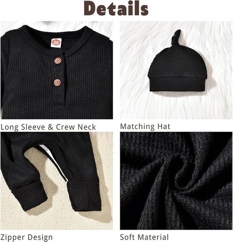Aalizzwell Newborn Infant Baby Boys Girls Romper in Saudi Arabia