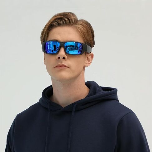 نظارات شمسية كاميرا OhO، HD 1080 32 جيجا نظارات شمسية رياضية مع كاميرا مدمجة بدقة 15 ميجابكسل وحماية من الأشعة فوق البنفسجية 400 وعدسة قابلة للتبديل in Kuwait