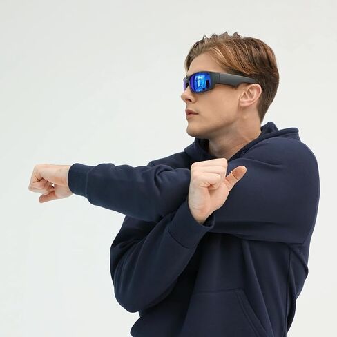 نظارات شمسية كاميرا OhO، HD 1080 32 جيجا نظارات شمسية رياضية مع كاميرا مدمجة بدقة 15 ميجابكسل وحماية من الأشعة فوق البنفسجية 400 وعدسة قابلة للتبديل in Kuwait