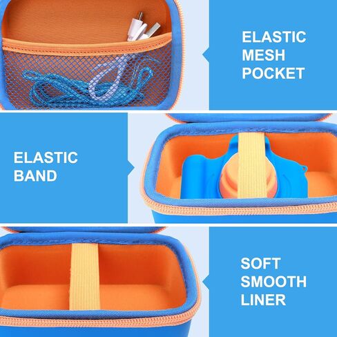 حافظة كاميرا TUNYINSH للأطفال لكاميرات الفيديو الرقمية Goopow/Seckton/YEEHAO/Desuccus/CIMELR/ENGUNS/HOOMOON/Agoigo للأطفال والأطفال، أفضل هدية لعيد الميلاد في عيد الميلاد (أزرق داكن) in Kuwait