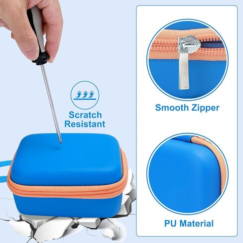 حافظة كاميرا TUNYINSH للأطفال لكاميرات الفيديو الرقمية Goopow/Seckton/YEEHAO/Desuccus/CIMELR/ENGUNS/HOOMOON/Agoigo للأطفال والأطفال، أفضل هدية لعيد الميلاد في عيد الميلاد (أزرق داكن) in Kuwait